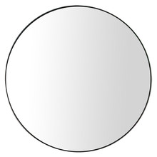 Alora Steel Framed Round Mirror